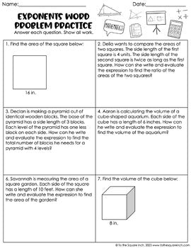 6th Grade Math Word Problems