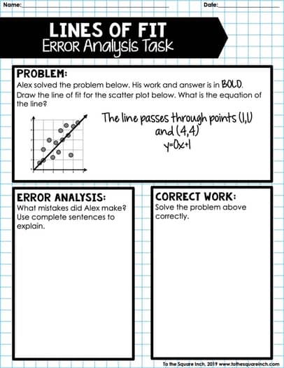 Statistics Error Analysis