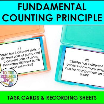Fundamental Counting Principle Task Cards