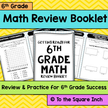 6th Grade Math Review Booklet