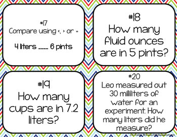 Converting Measures Task Cards