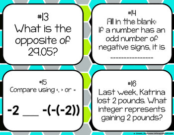 Opposite Values Task Cards