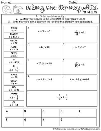 April Holiday Math Worksheets - 7th Grade - April Fools Day, Earth Day, Baseball
