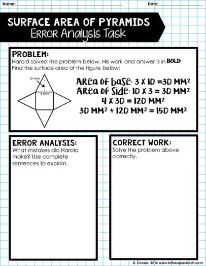Geometry Error Analysis