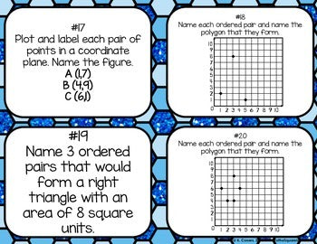 Polygons in the Coordinate Plane Task Cards