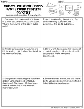 5th Grade Math Word Problems