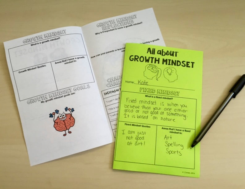 Growth Mindset Booklet