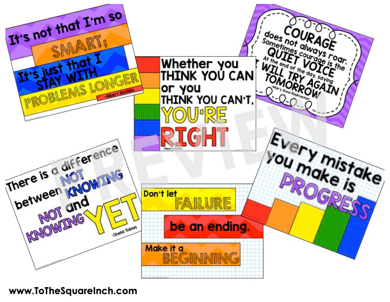 Growth Mindset Posters
