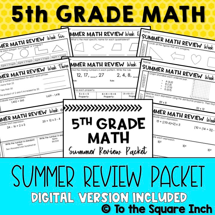 5th Grade Math Summer Packet To The Square Inch 5th-grade-math-summer-packet-to-the-square-inch