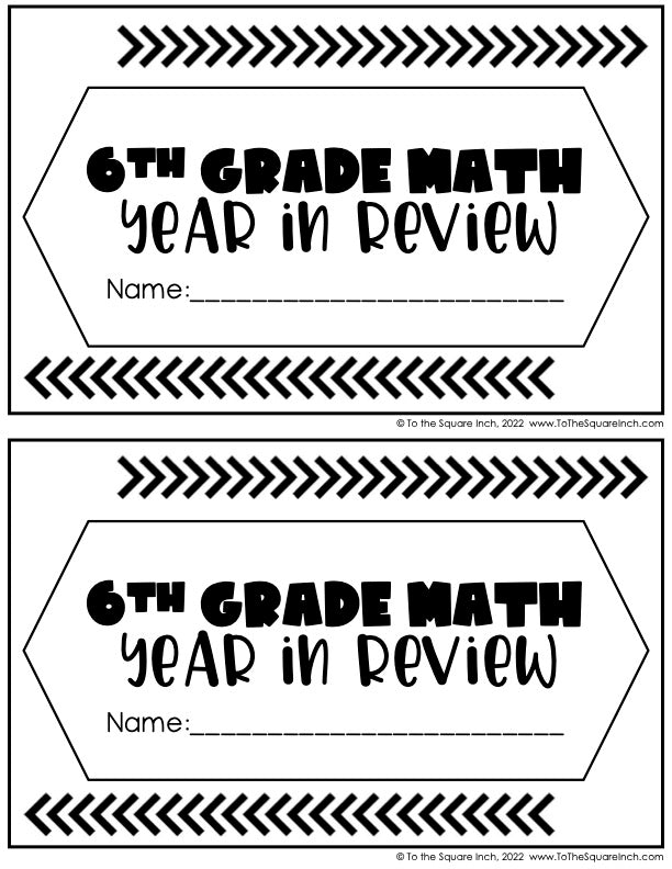 6th Grade Math Review