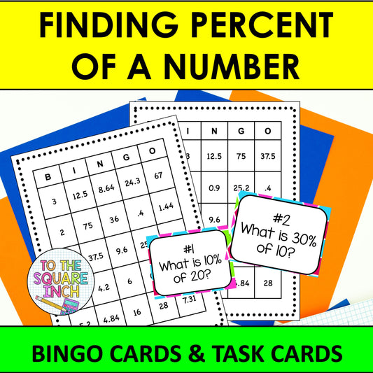 Percent of a Number Bingo