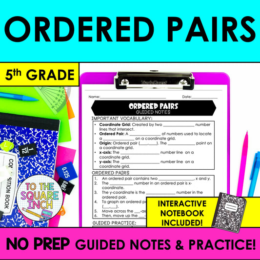 Ordered Pairs Notes