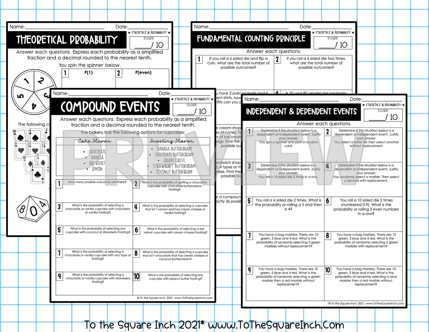 7th Grade Math Worksheets