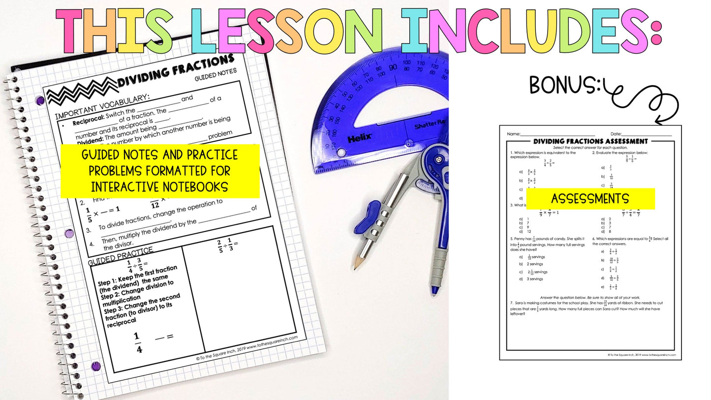 Dividing Fractions Notes