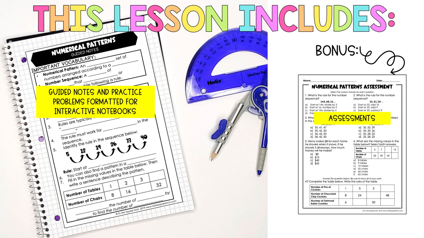Number Pattern Notes