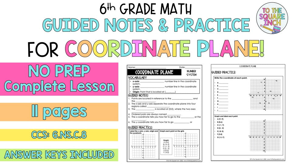 Coordinate Plane Notes