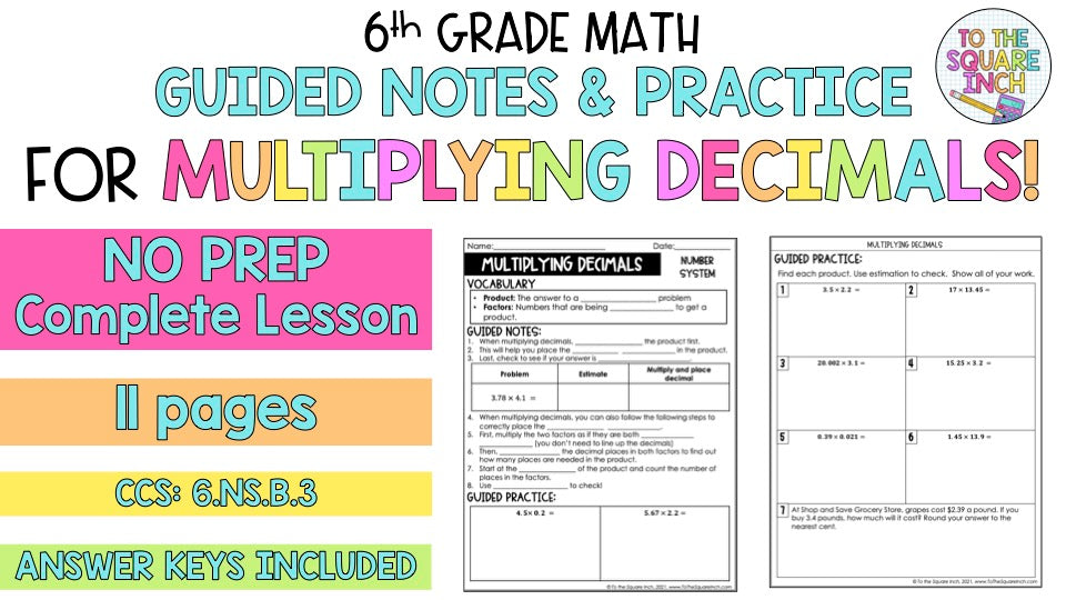 Multiplying Decimals