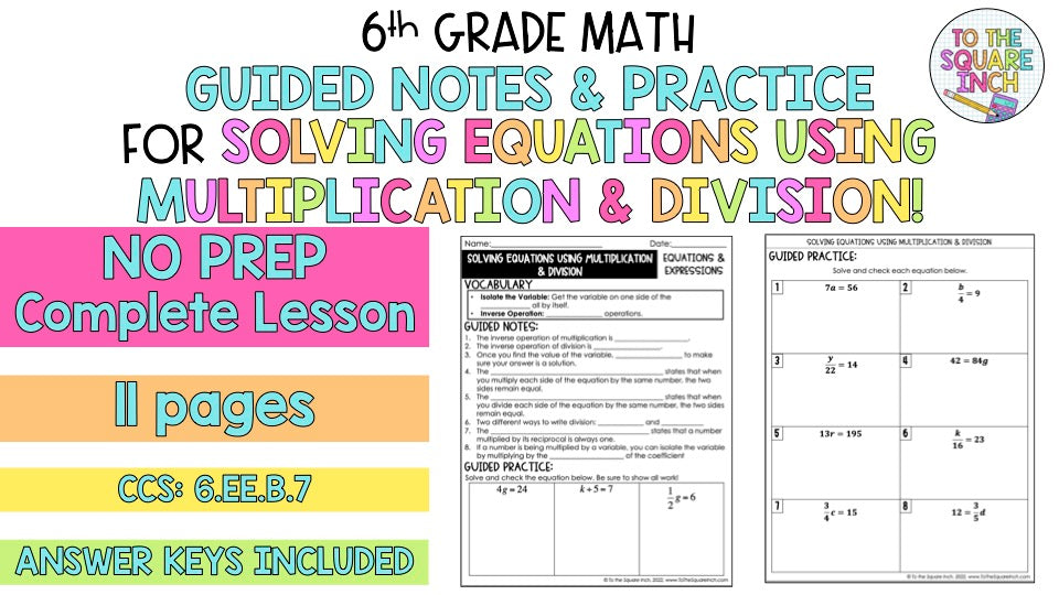 Solving Equations Notes