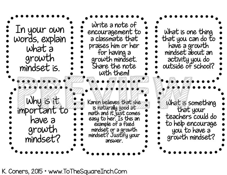 Growth Mindset Reflection Journal