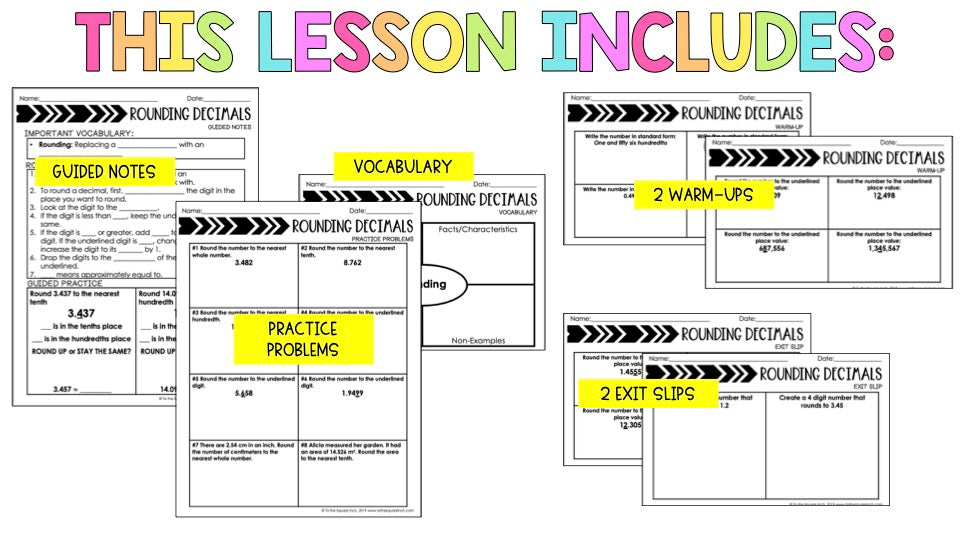 Rounding Decimals Notes