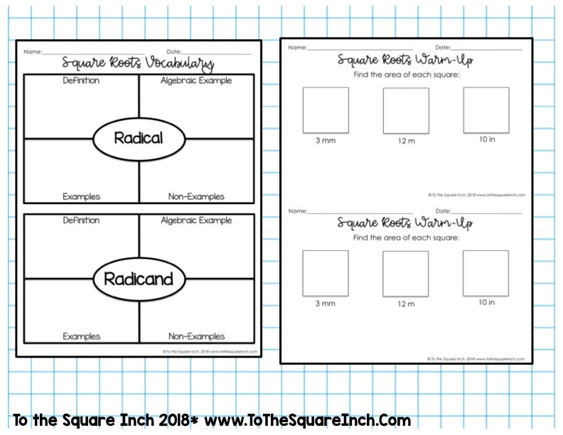 Square Root Notes