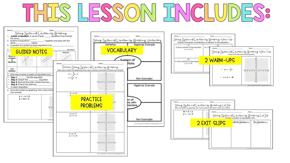 Solving Systems of Equations by Graphing