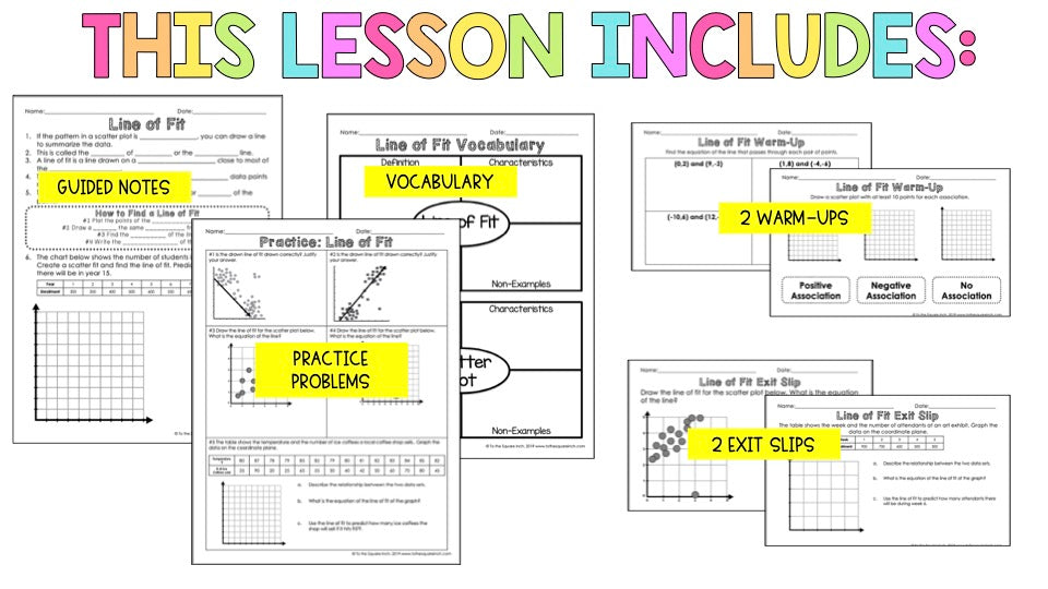 Line of Fit Notes