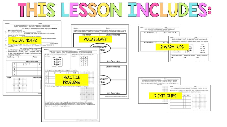 Representing Functions Notes