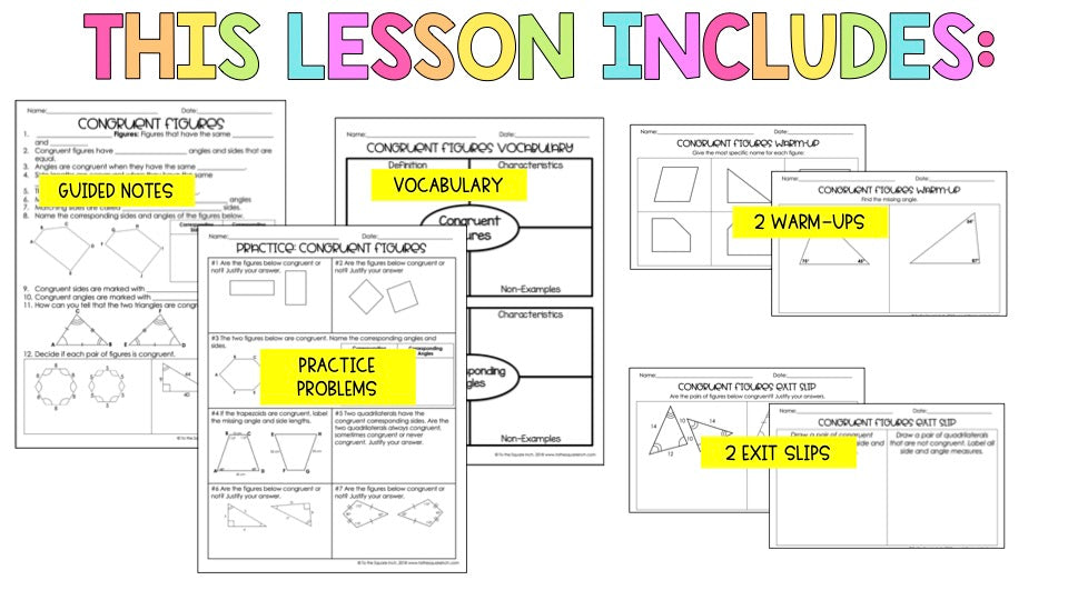 Congruent Figures Notes