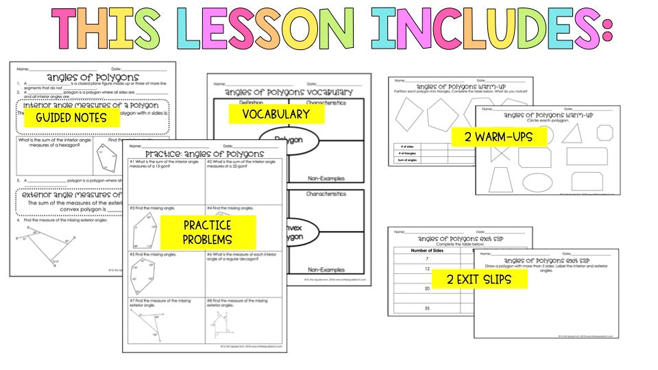 Angles of Polygons Notes