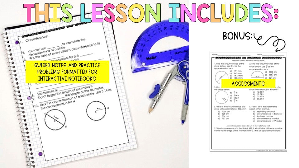 Circumference of Circles Notes