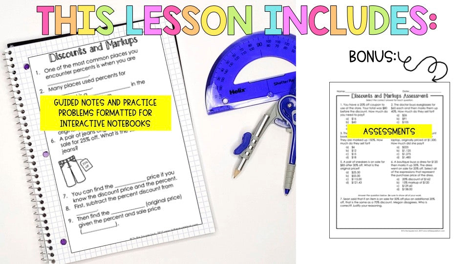 Discounts and Markup Notes