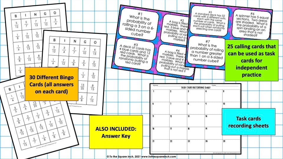 Probability Bingo Game