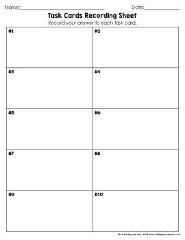 Multiplying and Dividing Fractions Word Problems Task Cards