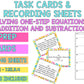 Solving One Step Equations with Addition and Subtraction Task Cards