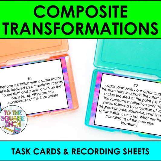 Composite Transformations Task Cards