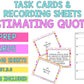 Estimating Quotients Task Cards