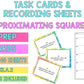 Approximating Square Roots Task Cards