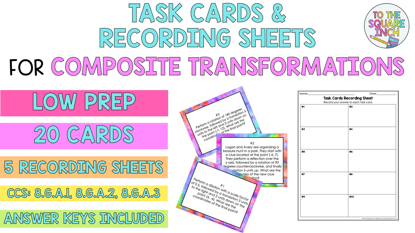 Composite Transformations Task Cards
