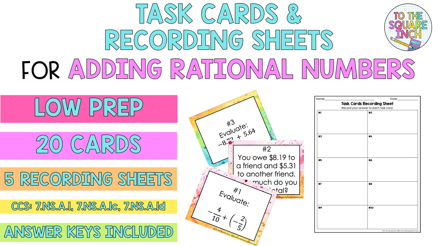 Adding and Subtracting Linear Expressions Task Cards