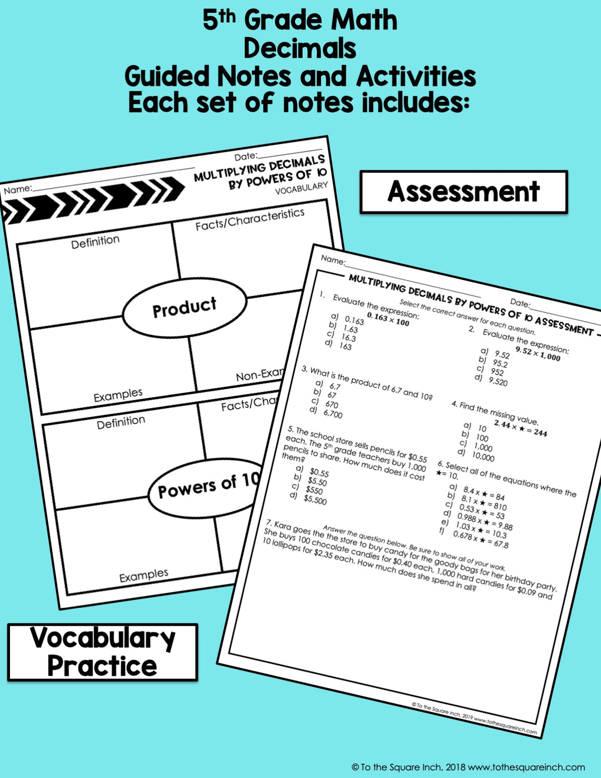 Decimals Bundle Preview 2