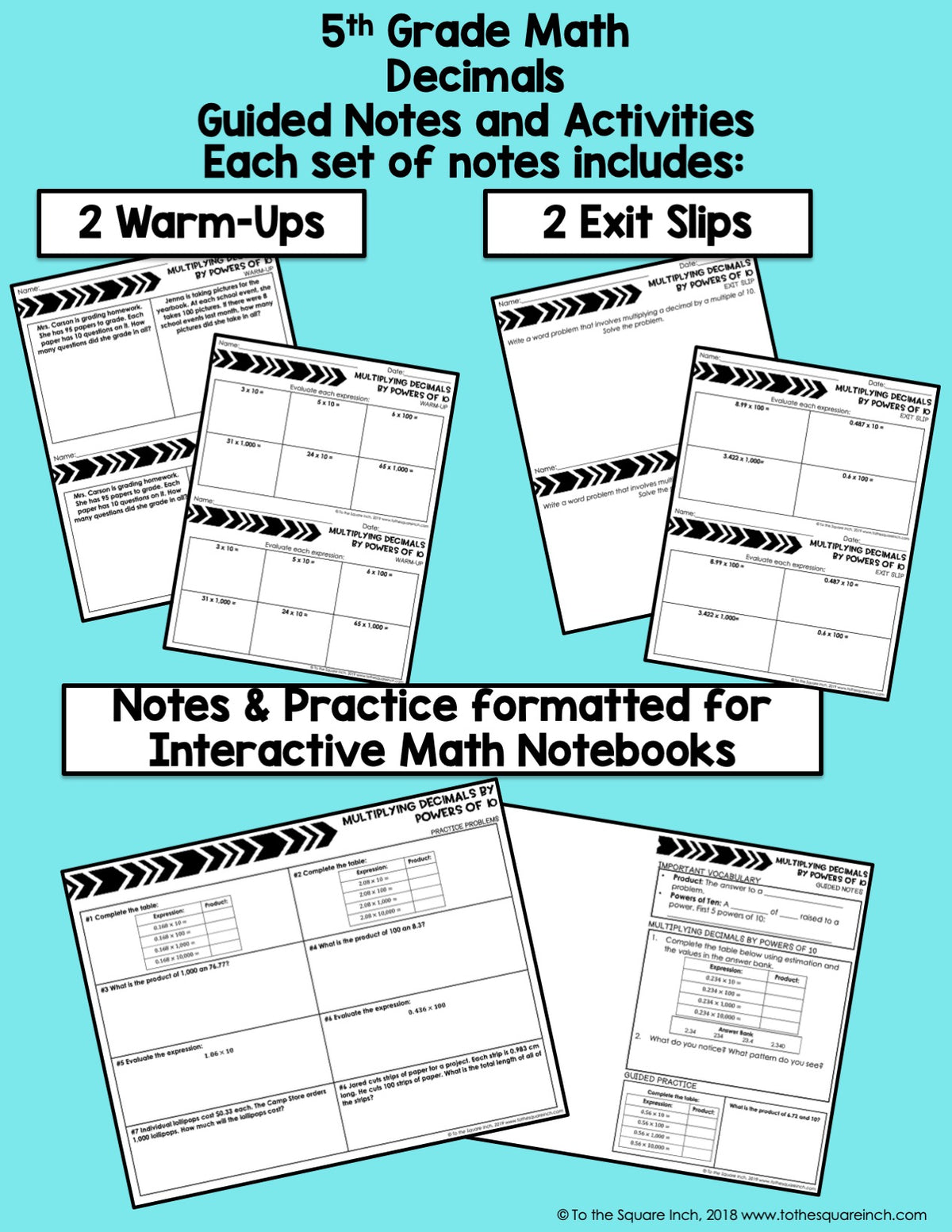Decimals Bundle Preview 3