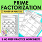 Prime Factorization Practice Worksheets
