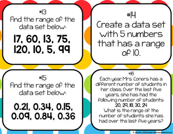 Rangefinding Table Finding Range Task Cards – To The Square Inch