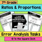Ratios and Proportions Error Analysis