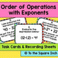 Order of Operations with Exponents Task Cards