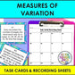 Measures of Variation Task Cards