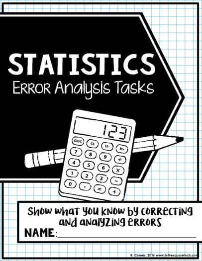 Statistics Error Analysis