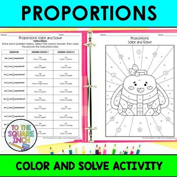Proportions Color & Solve Activity