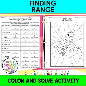 Finding Range Color & Solve Activity
